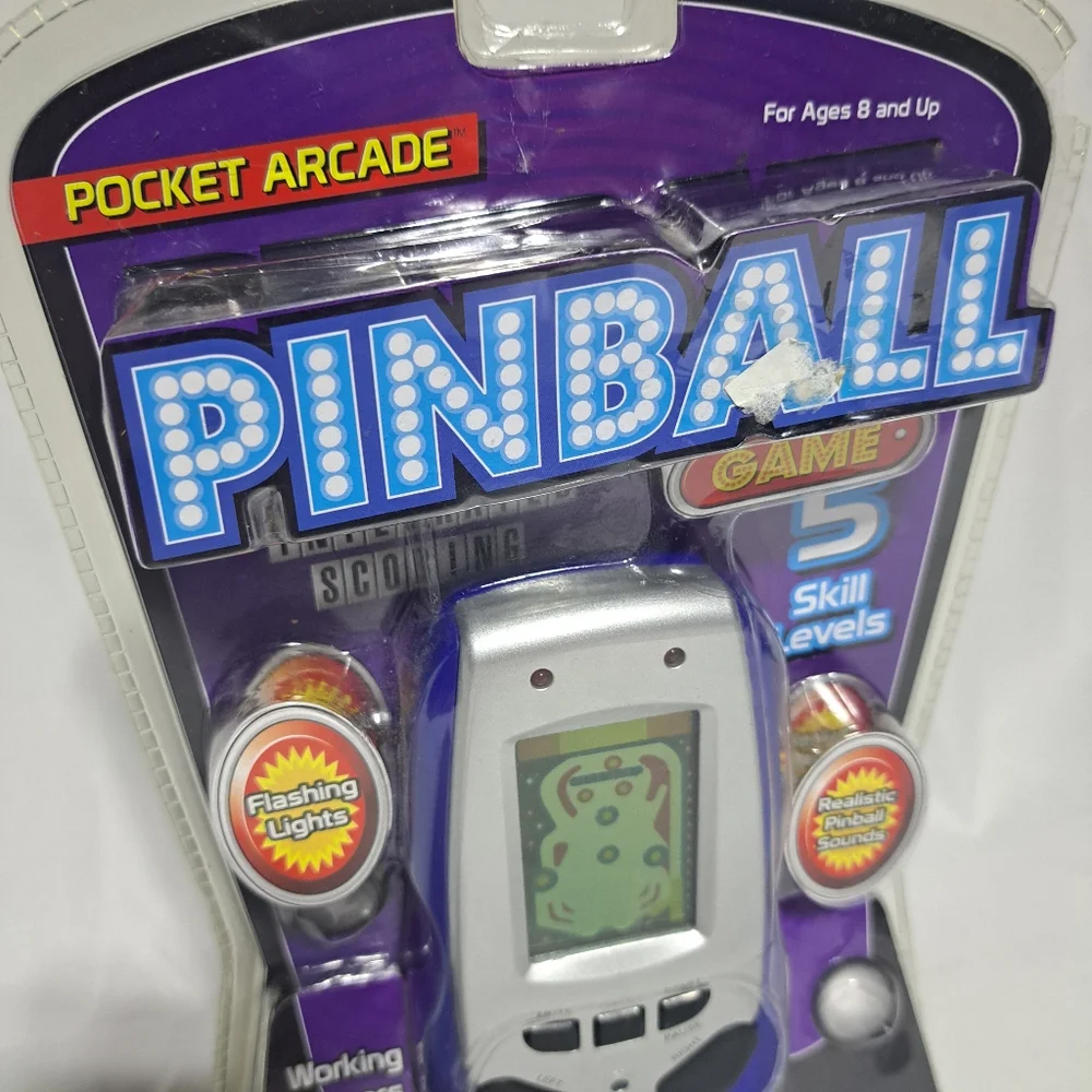 Pocket Arcade‎ Handheld Pinball Game 8+ 2010 - New In Package